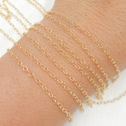 1512GF. 14K Gold-Filled Smooth Cable Chain